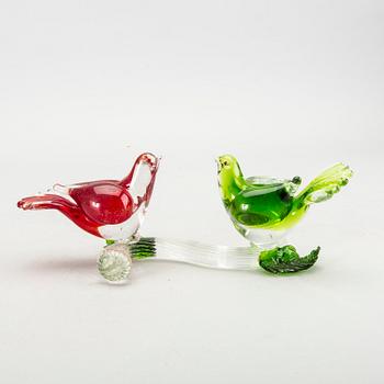 Samling glas, 6 st, Murano Venedig, 1900-talets mitt.