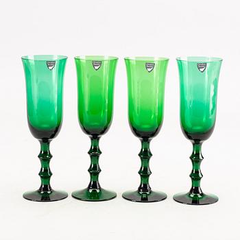 Simon Gate, a set of 17 Champagne glasses 'Salut'.