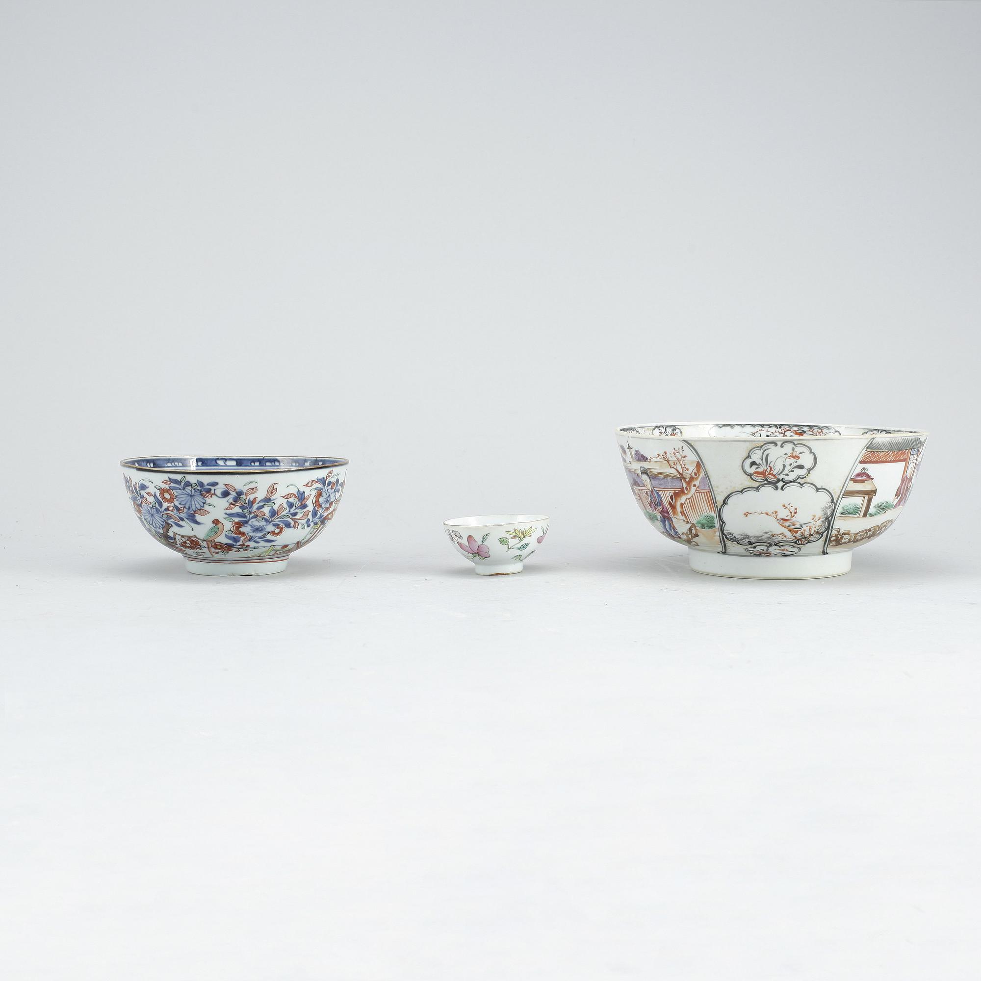 PARTI KINA, 3 delar, porslin, 17-1900-tal.