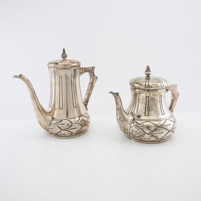 Anton Michelsen, Coffee and tea service 6 pcs silver, 1915 Denmark.