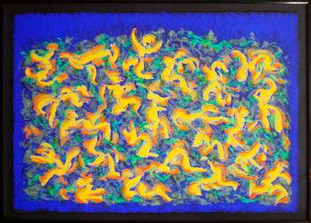 ANDERS KNUTSSON, Färglitografi, sign, numr 30/95 o dat 86.