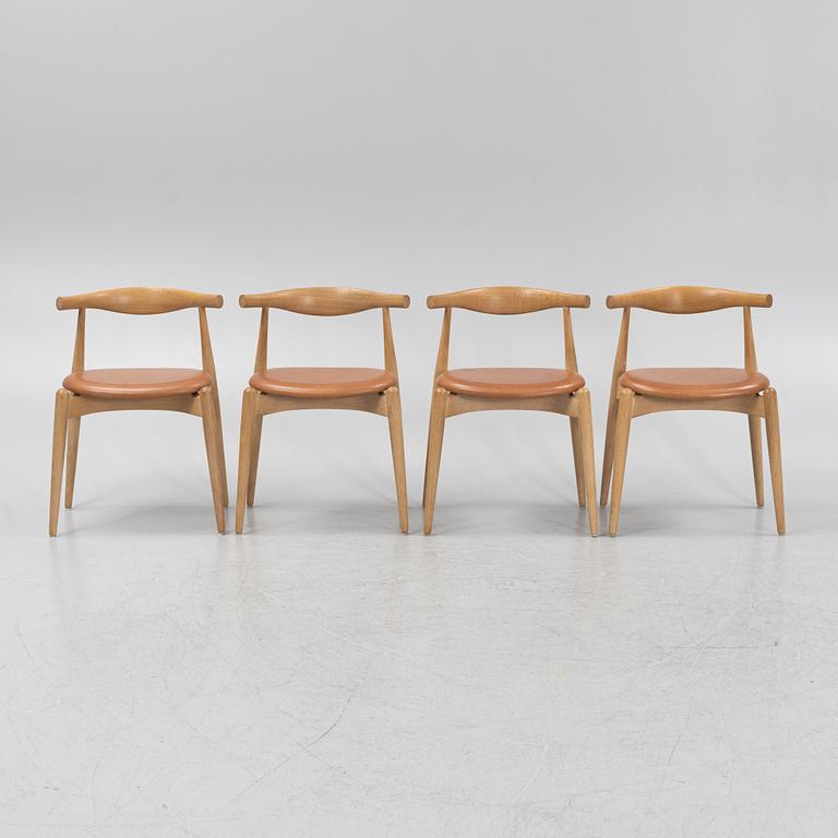 Hans J. Wegner, stolar, 4 st, "CH 20", Carl Hansen & Søn, Danmark.