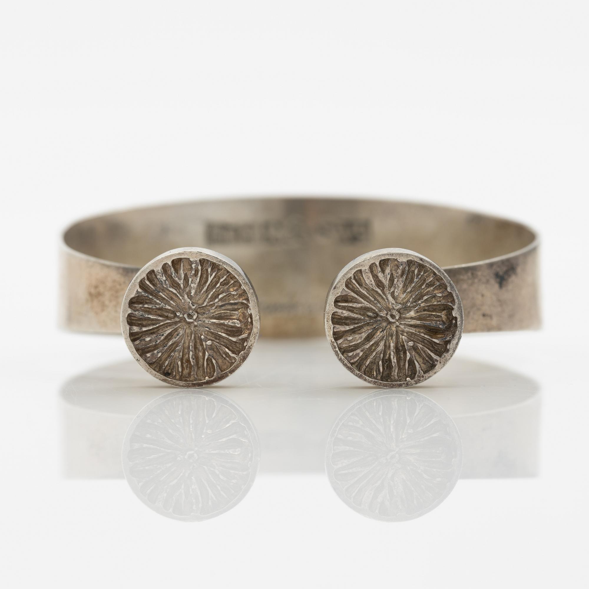 Åke Lindström för Bengt Hallberg, armring, silver.