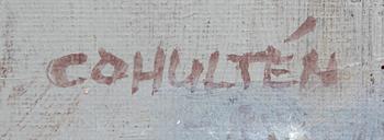 CO Hultén, oil on canvas, signed.