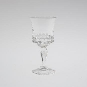 INGEBORG LUNDIN, glasservis, 23 delar, glas, "Silvia", Orrefors.