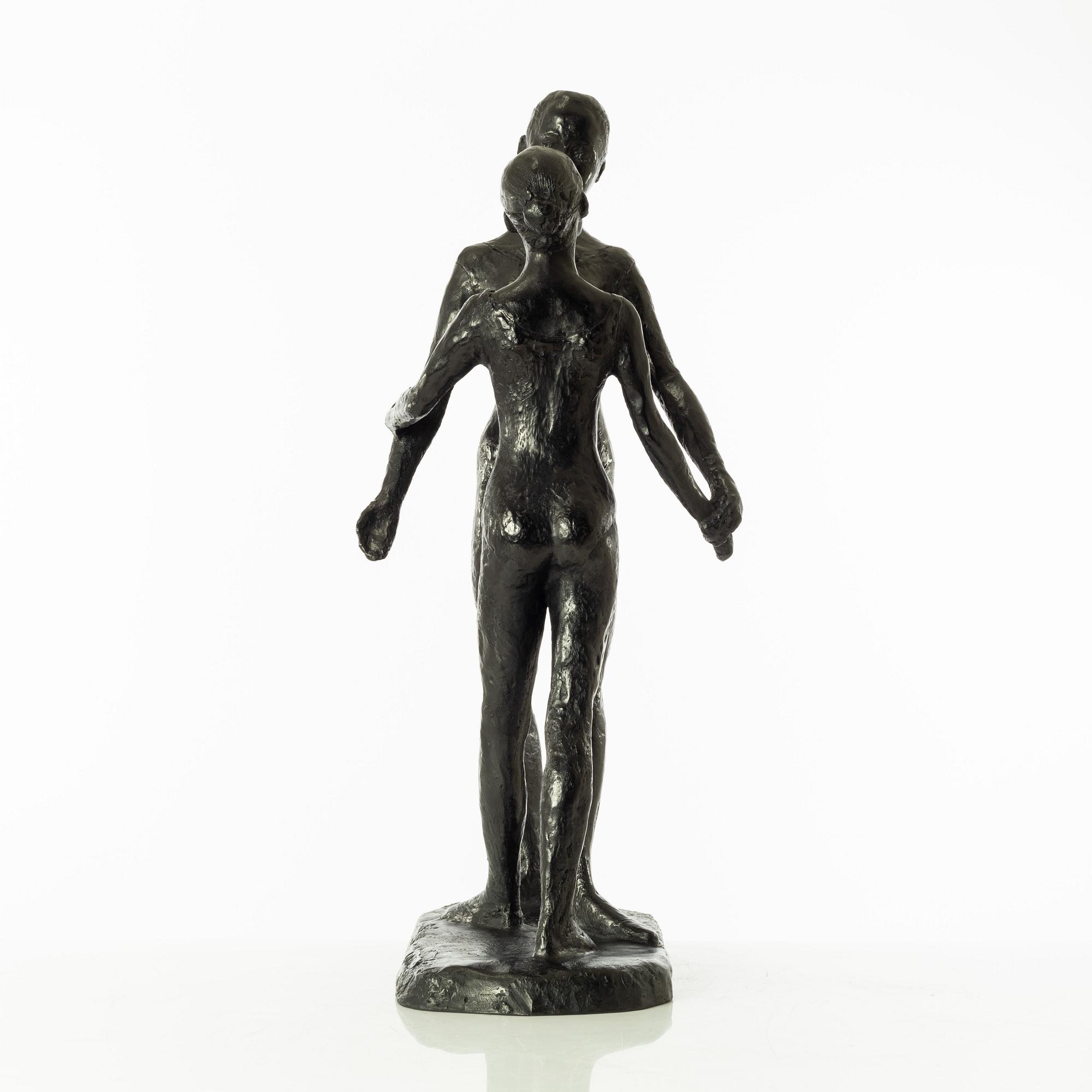 Gudmar Olovson, sculpture. Signed. Numbered. Foundry mark. Bronze, height 62 cm, length 32 cm.
