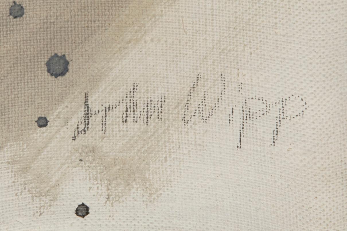 John Wipp, olja på duk signerad.