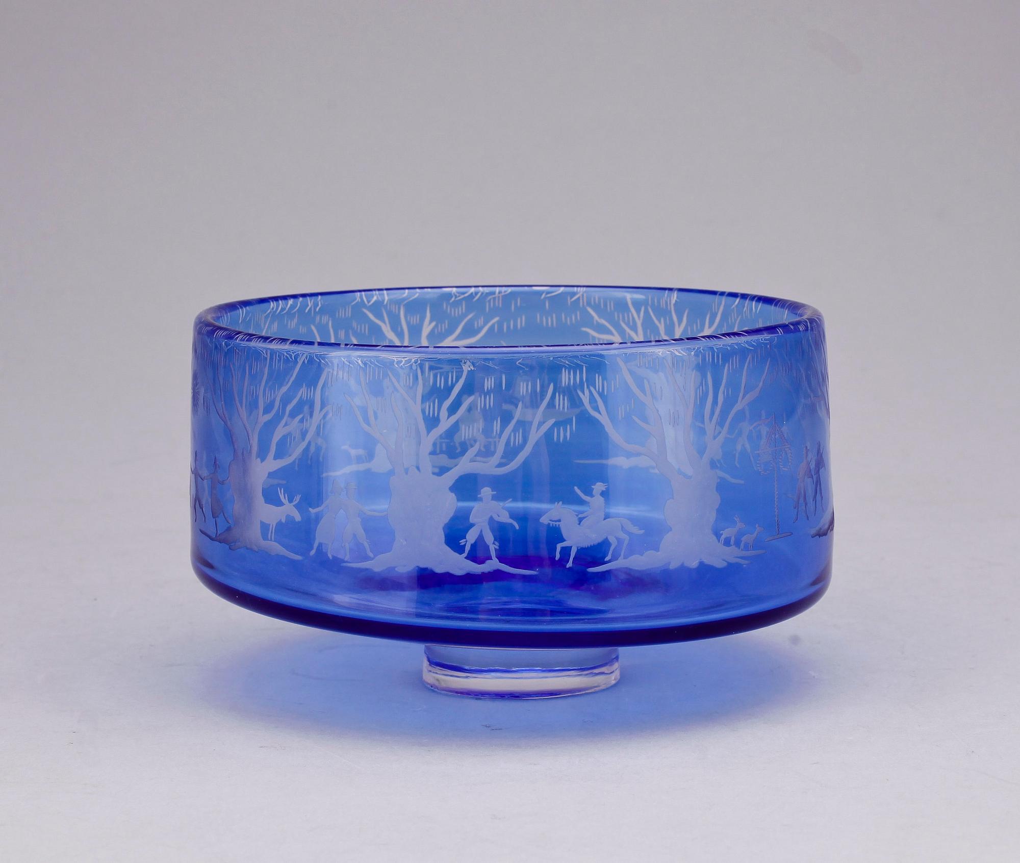 SVEN PALMQVIST, skål, glas, Orrefors, sign o numr.