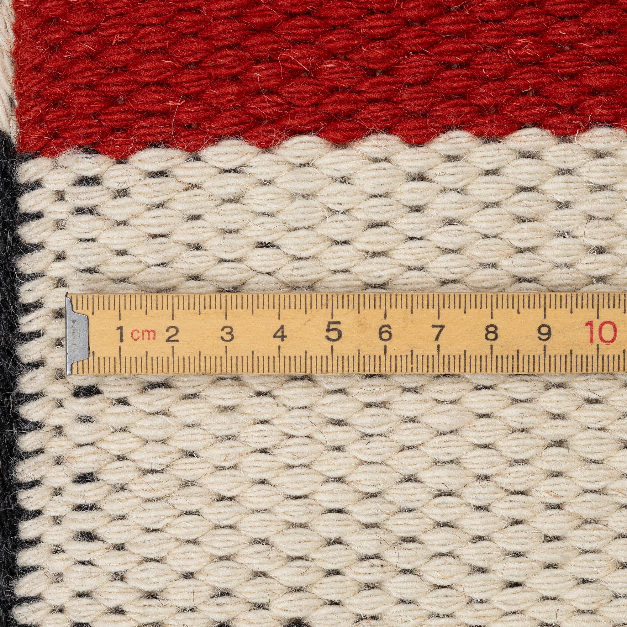 Gunilla Lagerhem Ullberg, matta maskinvävd, "Arkad Checkboard" Kasthall, ca 230 x 160 cm.