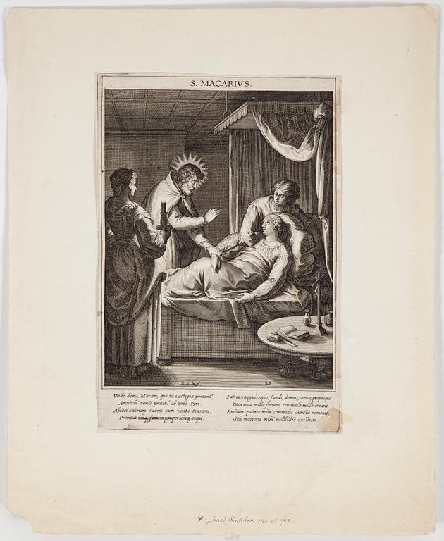 PARTI, 44 gravyrer, Sadeler av bl.a. Egidius, Raphael, Johannes och Marco. Framförallt senare avdrag 1600 och 1700-tal.