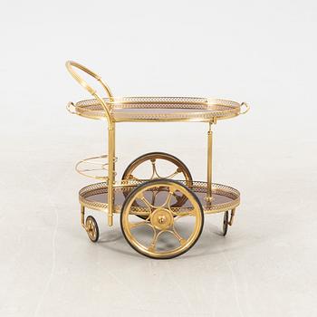 Serving trolley/bar cart, late 20th century.