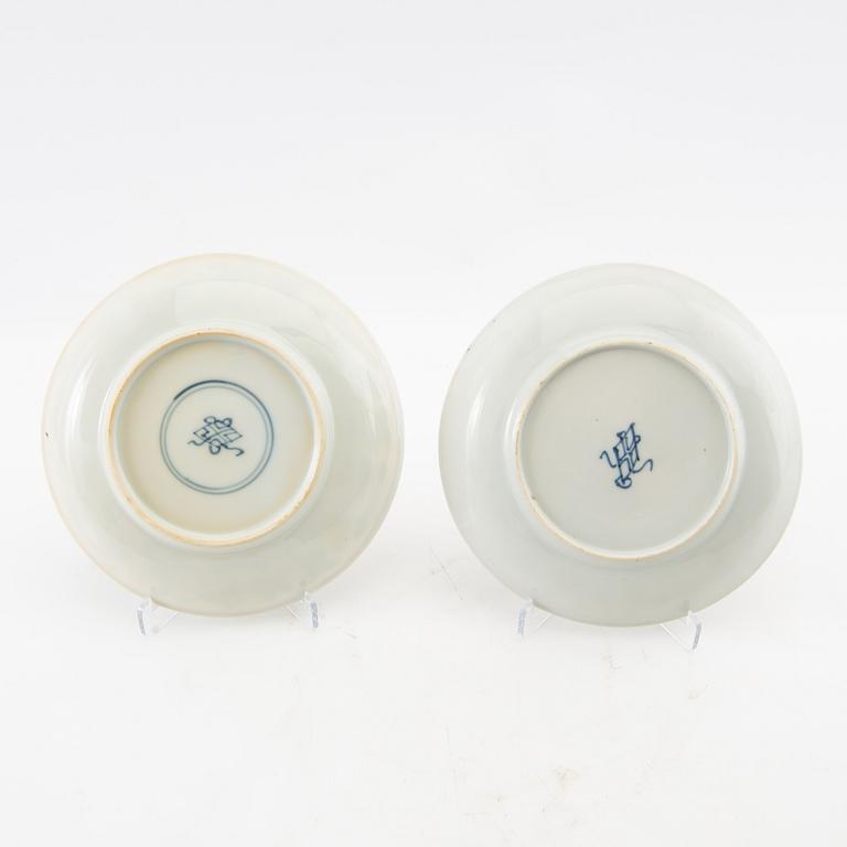 Cup with saucer and saucer two pieces China 18th century porcelain.