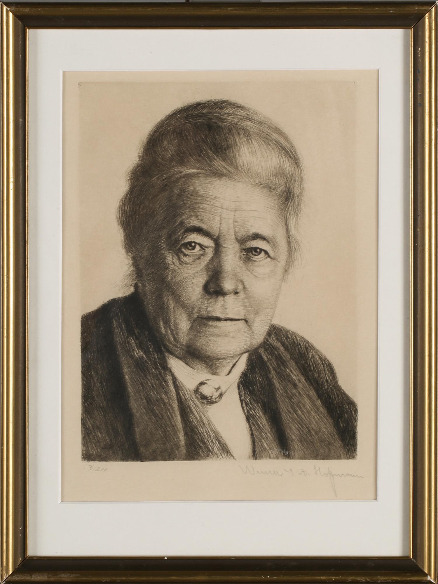 WERNER E. A. HOFFMANN, etsning, signerad och numrerad ?/200.