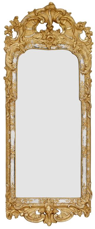 A Swedish Rococo mirror.