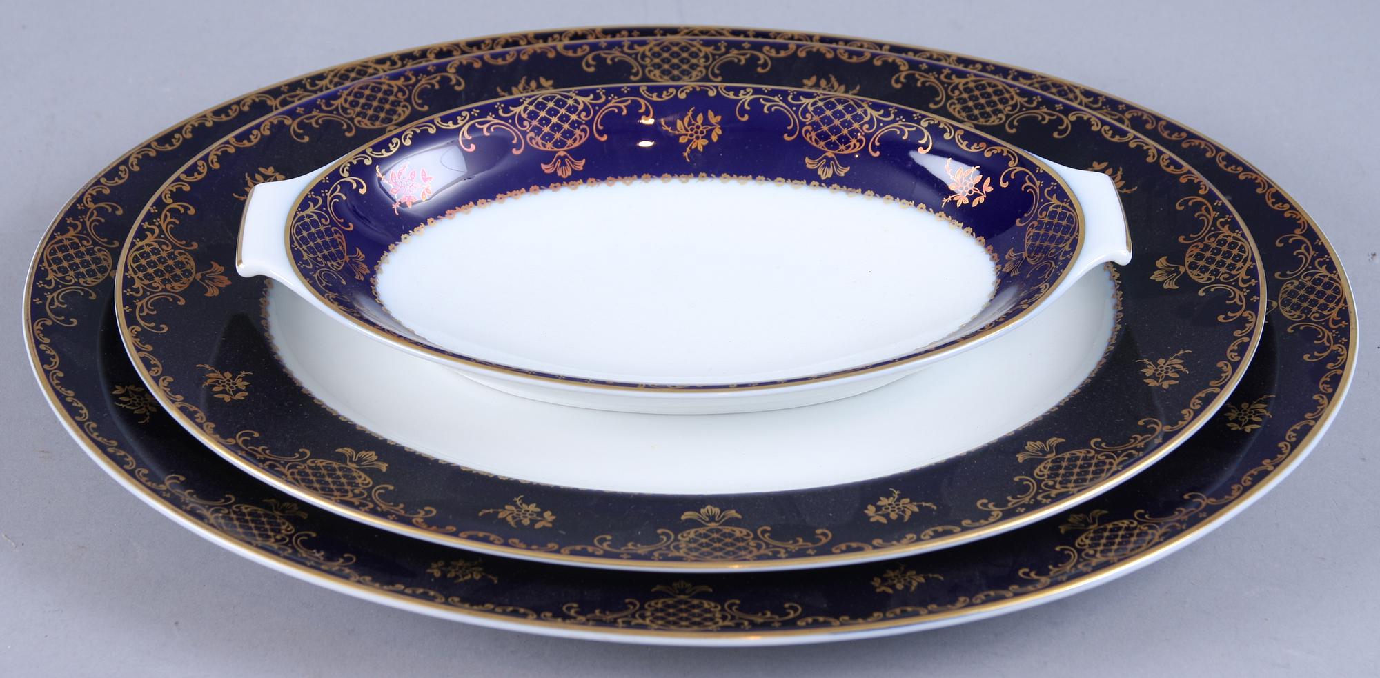 MATSERVIS, 54 delar, porslin, Rosenthal, 1900-talets mitt.