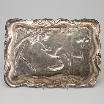 A Japanese gilt metal tray, Meiji, (1868-1912).