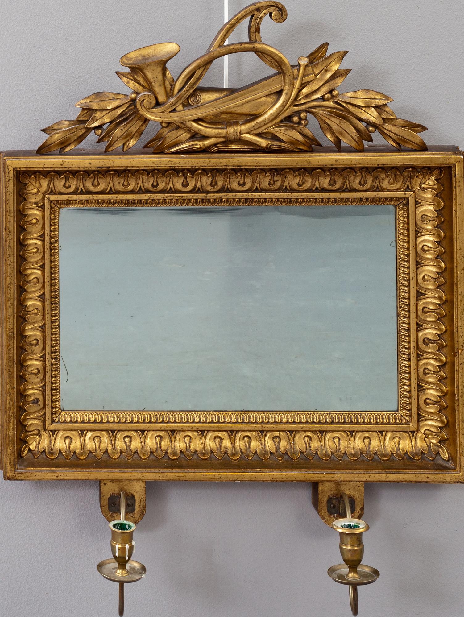 SPEGELLAMPETT, senempire, 1800-talets mitt.