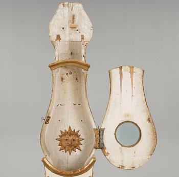 A Swedish Transition Rococo/Gustavian 18th century longcase clock.