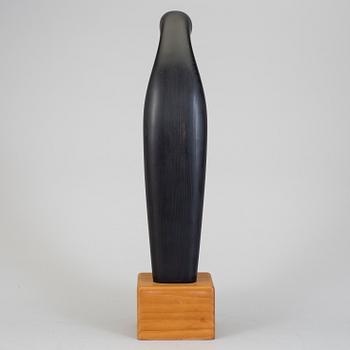 JOHNNY MATTSSON, skulptur, svärtat trä, signerad.