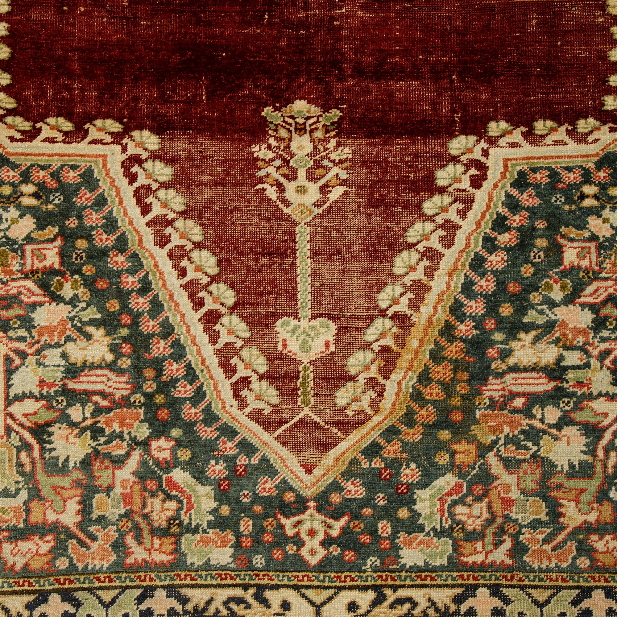A rug, an antique Anatolia, probably Gördes (Ghiordes), a prayer rug, ca ca 188 x 124 cm.