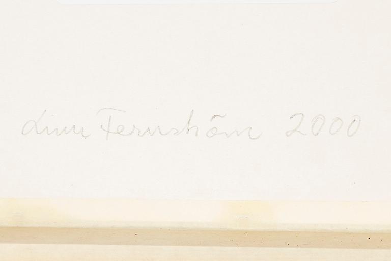 Linn Fernström, oljepastell, signerad och daterad 2000 a tergo.