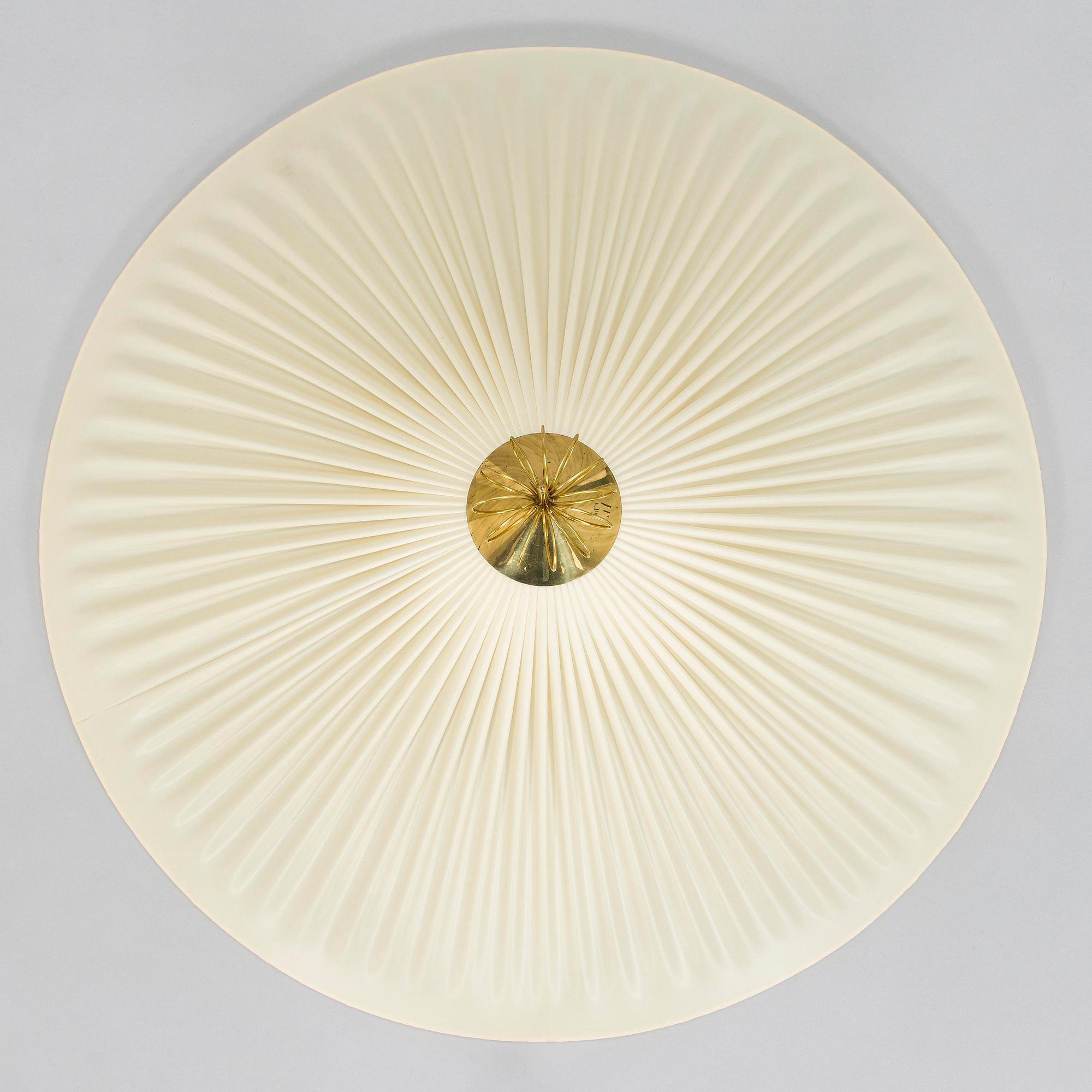 Paavo Tynell, a flush mount model "1076/80220", Idman, Finland, mid-20th century.