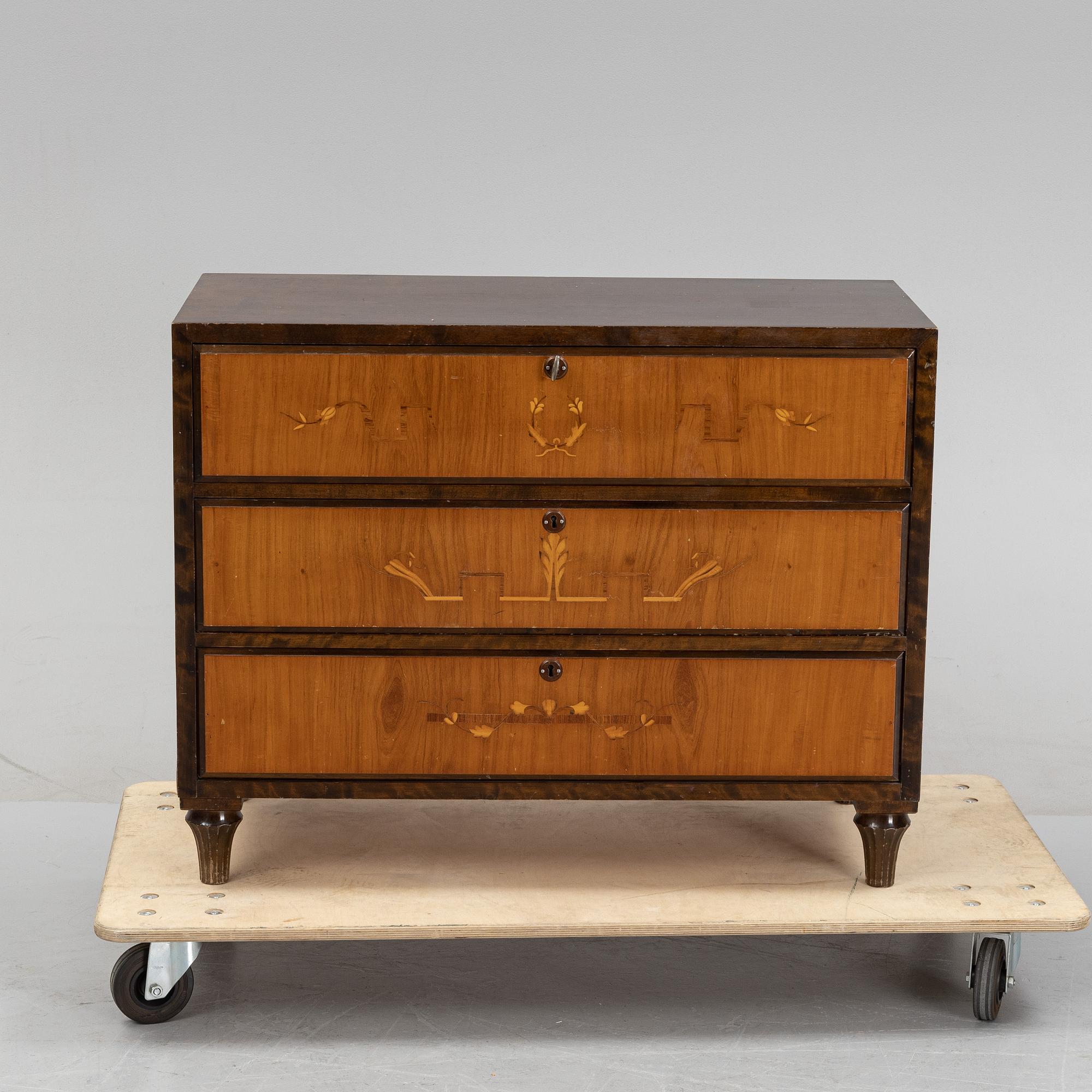 Byrå, art déco, 1920-/1930-tal.