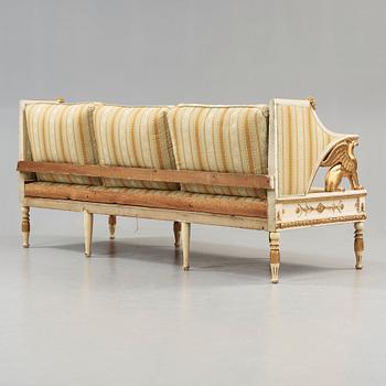 A late Gustavian early 19th century sofa.