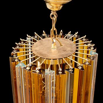 A late 20th cenutry glass ceiling light from Venini.