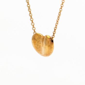 Tiffany & Co, Elsa Peretti, an 18K gold 'Bean' necklace.