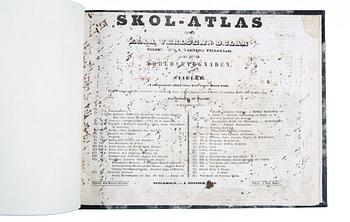 KARTBÖCKER, 4 st, bla "Stielers Skol-atlas" 1849.