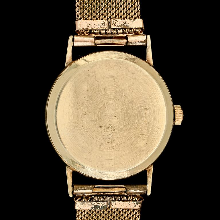 ARMBANDSUR, 14K guld, Wilki.