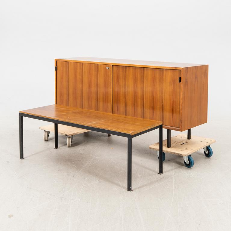 Florence Knoll Sideboard and table NK (Nordiska Kompaniet) late 20th century.