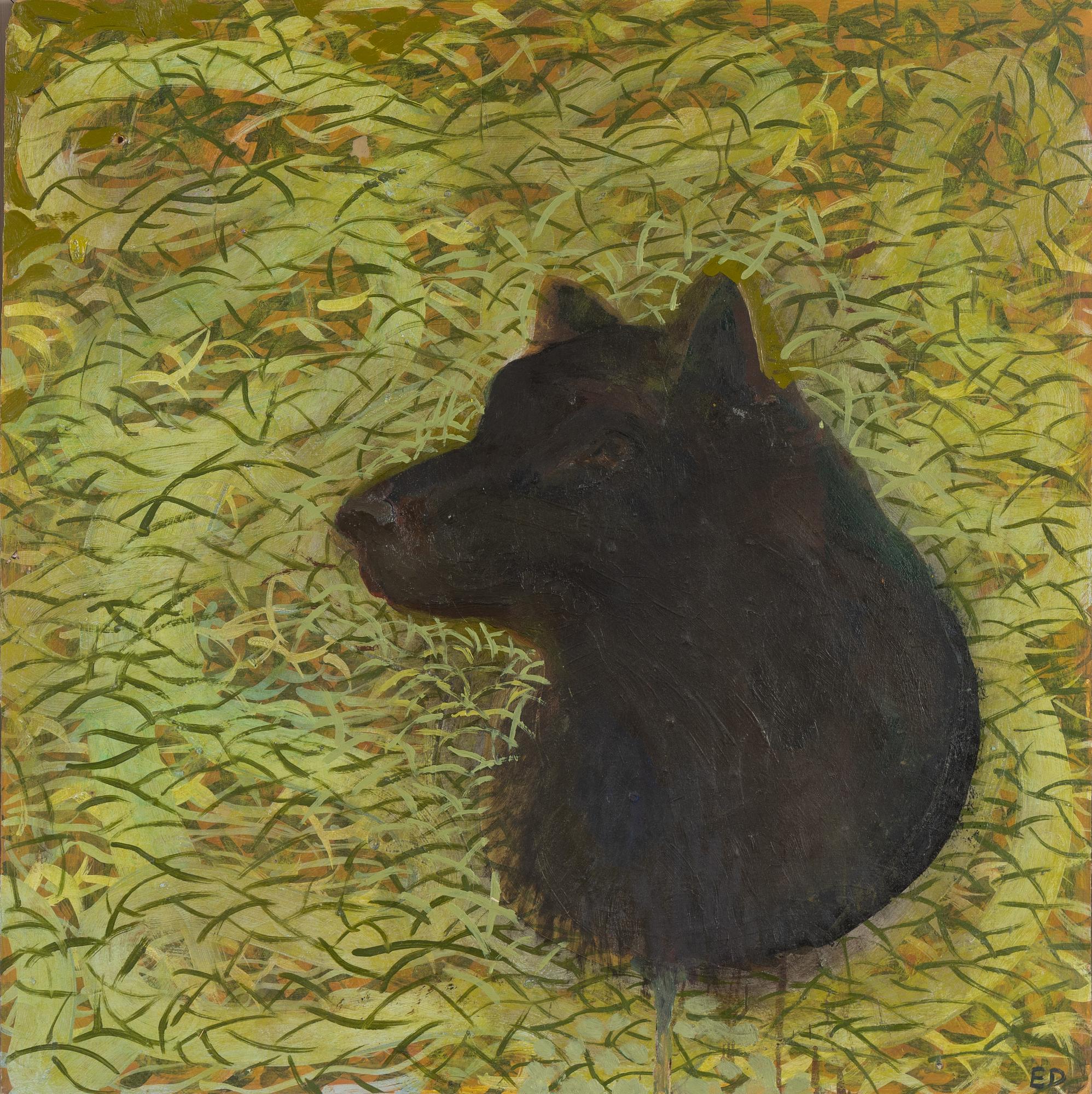 Eva Dahlin, oil on panel, signed.