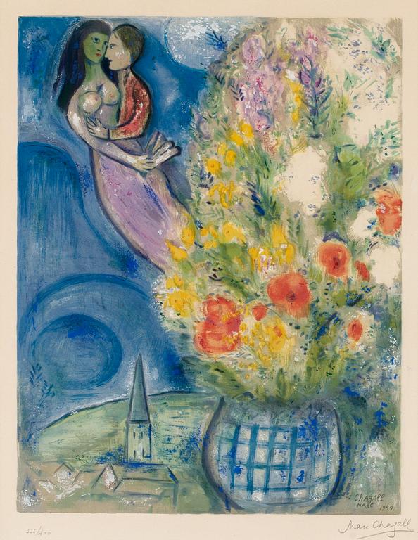 Marc Chagall (After), "Les Coquelicots".