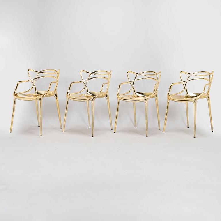 Philippe Starck & Eugeni Quitllet, stolar, 4 st, "Masters" Kartell, Italien.