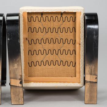 Alvar Aalto, fåtöljer ett par, "Tank chair" modell 400, Artek, 1970-tal.