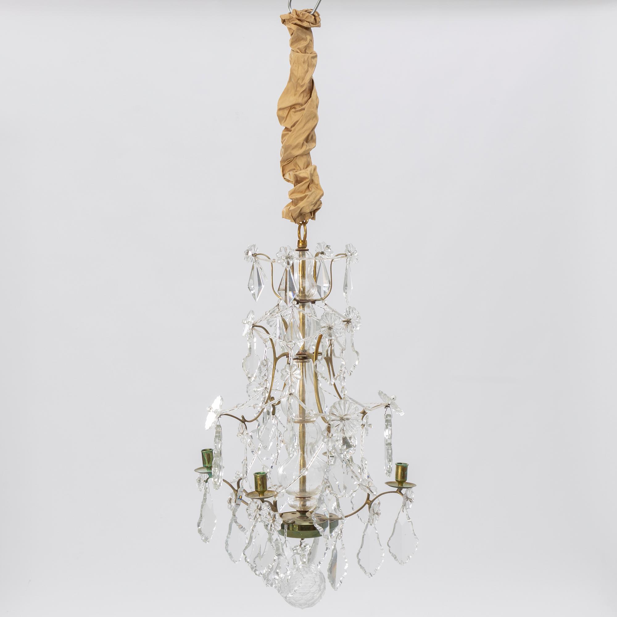 A "Sturehov" Rococo style chandelier fron IKEA's 18th century series, 1990's.