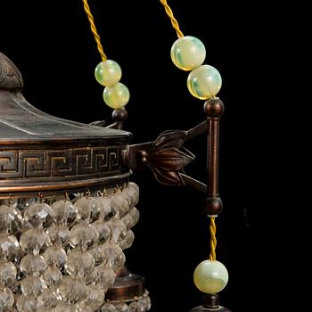 A 1920s ceiling light.