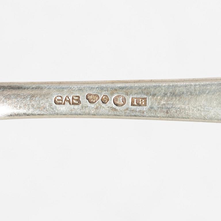 Cutlery, 10 pcs, silver, 'Chippendale', GAB, Stockholm.