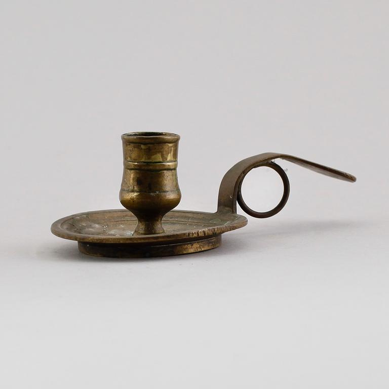 NATTLJUSSTAKE, mässing, 1700-tal.