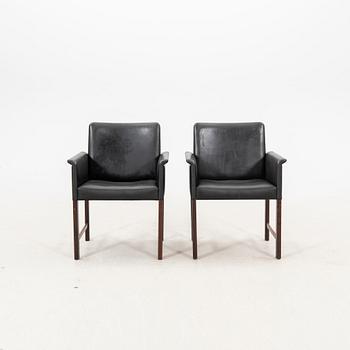 A pair of easy chairs by Hans Olsen, Denmark, 1960s.