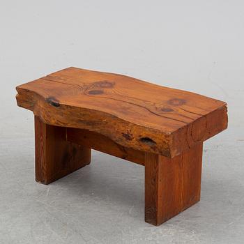 A pinewood stool from the second half of the 20th Century.