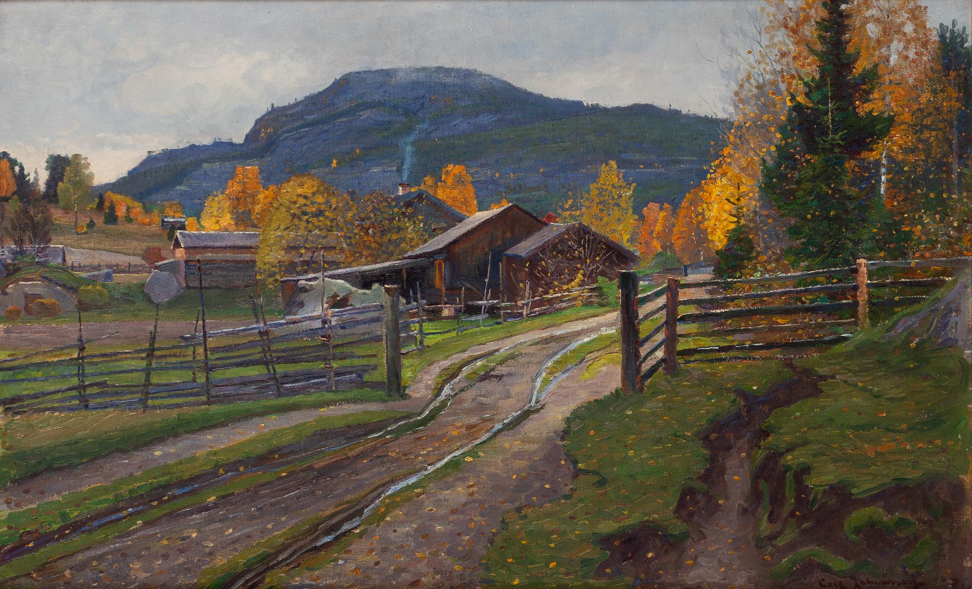 Carl Johansson, "Höstdag vid Getberget" (Medelpad).