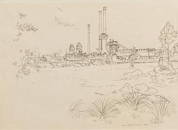 HENRIK TIKKANEN, drawing, signed and dated 1962.