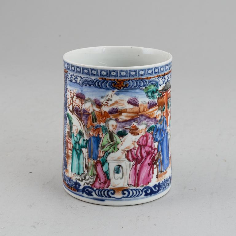 MUGG, kompaniporslin. Qingdynastin, Qianlong (1736-95).