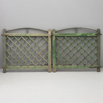 A pair of gates, from around the year 1900.
