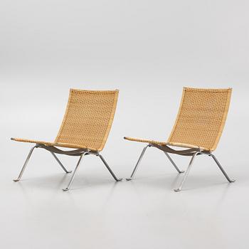 Poul Kjaerholm, fåtöljer, ett par, PK22, Fritz Hansen.