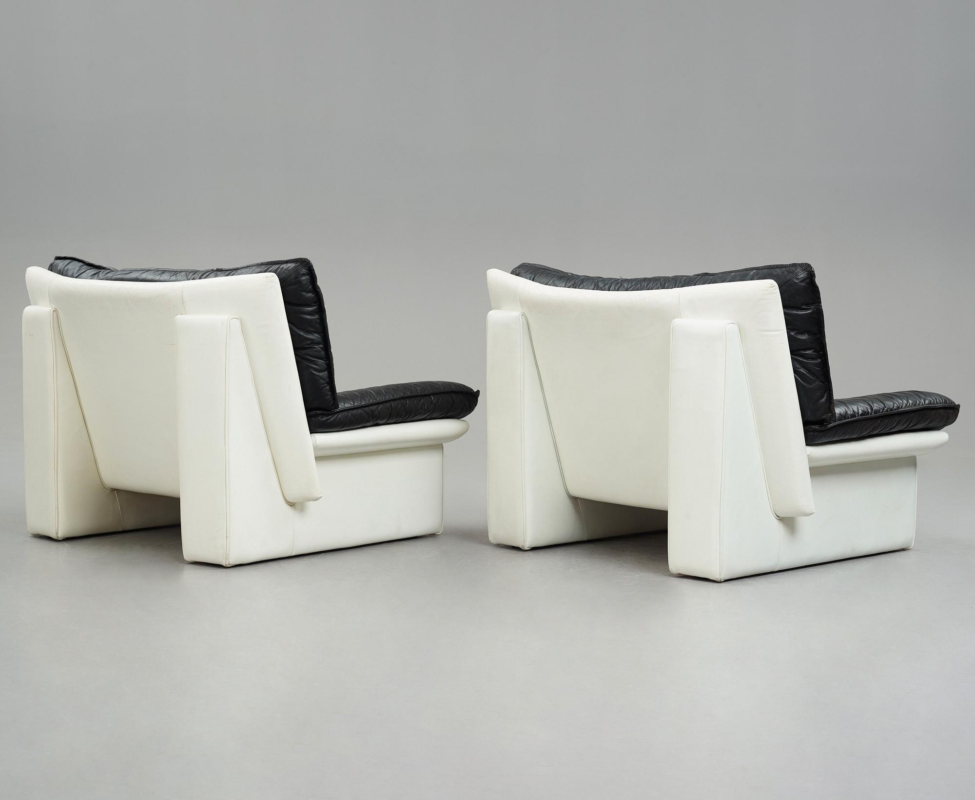 Nicoletti Salotti, a pair of "Ambassador", easy chairs, Italy 1970-80's.