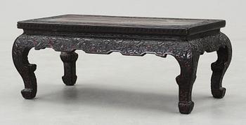 A lacquered 'Low table', late Qing dynasty (1644-1912).